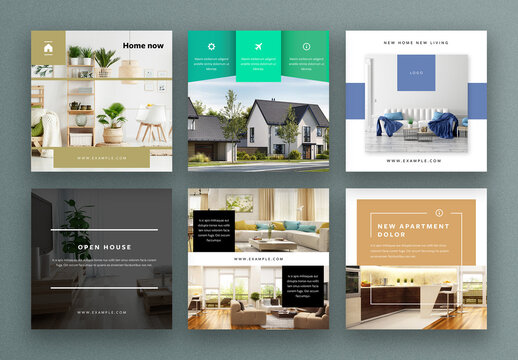 Real Estate Social Media Layouts