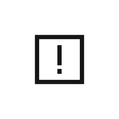 warning icon vector sign logo