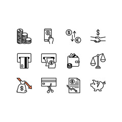 set of icons