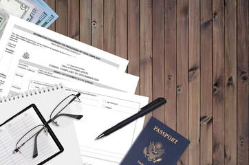 Department of State form DS3079 Formal complaint of discrimination lies on table and ready to fill....