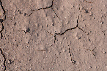 Dry cracked ground