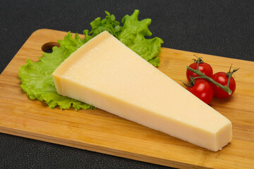 Italian traditional parmesan cheese triangle