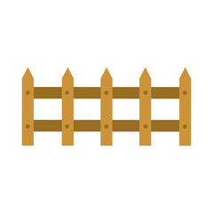 Isolated farm fence vector design