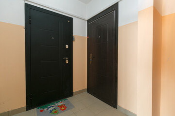 entrance door to the apartment in the entrance