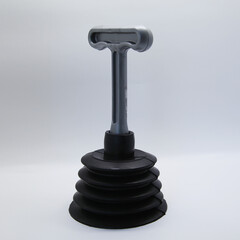 A tool used to unclog pipes and hydraulic devices using a hand-generated suction system