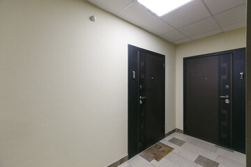 entrance door to the apartment in the entrance