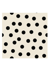 Black random polka dots pattern on grey background