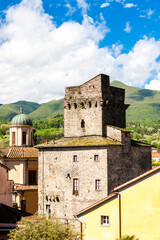 Fototapeta na wymiar Old town of Pontremoli in Tuscany, Italy