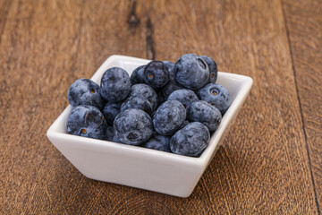Sweet fresh juicy blueberries heap