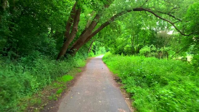 a ride on inliners along the lesum in bremen vegesack
