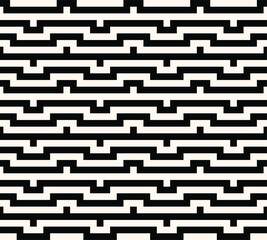 Abstract geometric monochrome pattern, op art background