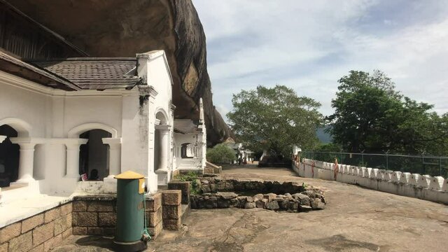 Dambulla, Sri Lanka, temple grounds and cave entrance