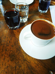 Turkish coffee with syrup