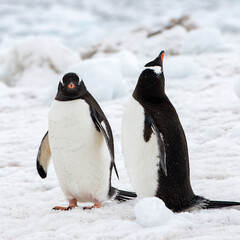 Obraz premium Gentoo Penguin (Pygoscelis papua) in Antarctica