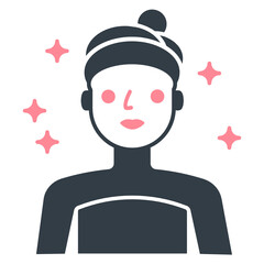 dermatologist skin and laser clinic vector icon design concept 