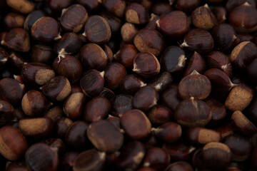 Brown chestnuts stock for purchasing