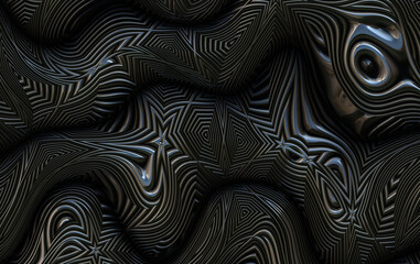 abstract structured strange metal steel 