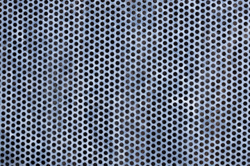 Gray metal .perforated background