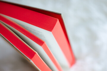 Book with a red colored book edge