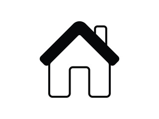 Home icon. House vector illustration EPS10. Real estate concept