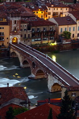 Ponte Pietra bridge Verona Landscape