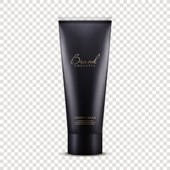 Realistic cream package plastic tube