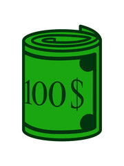 100 Dollar Geldscheine Geld Clipart
