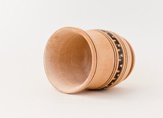 Kitchen pounder and pestle, morter isolated, wooden pounder, kitchenware