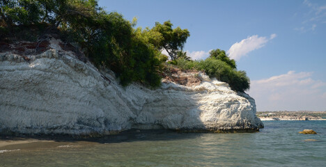 Spectacular sea rock formation in the Governor's beach, it is located between Limassol and Larnaca....
