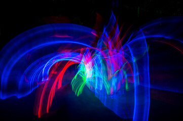 Abstract pattern of city lights