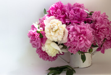 bouquet of flowers in vase
