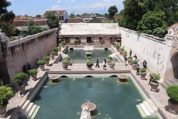 Bassins des thermes de Taman Sari à Yogyakarta, Indonésie