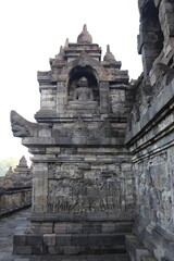 Naklejka premium Temple de Borobudur, Indonésie