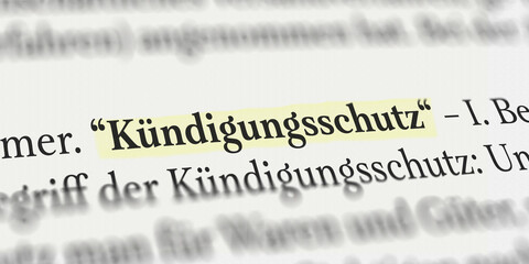 Fototapeta premium Kündigungsschutz