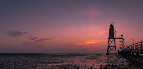 sunset over the sea