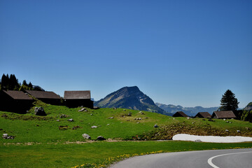 Alpstein Gebirgskette in der Ostschweiz 7.5.2020