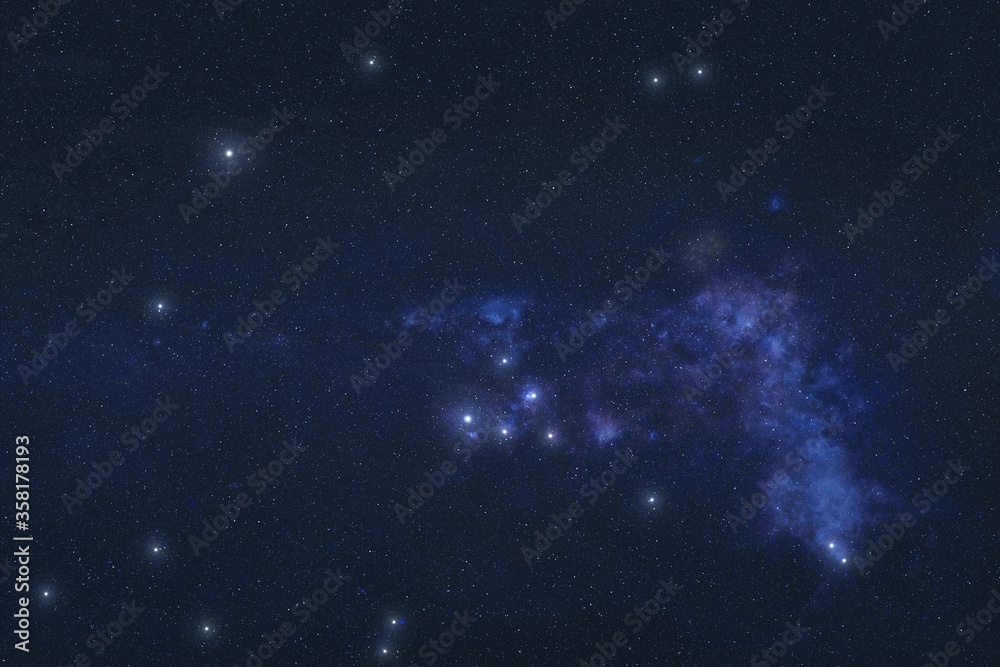 Wall mural taurus constellation in outer space. elements of this image were furnished by nasa