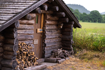 old log cabin