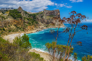 Obraz premium Cala del Moraig - beautiful beach in Costa Blanca, Spain 