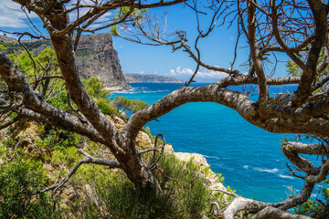 Cala del Moraig - beautiful beach in Costa Blanca, Spain 