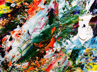 Colorful abstract background wallpaper. Modern motif visual art.  Mixtures of oil paint. Trendy...
