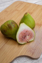 Close up of sweet green figs