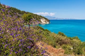 Beautiful north east coast of Zakynthos Island. Greece