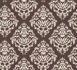classic damask pattern vector