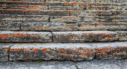 Ancient stone stairs  in Spain