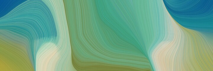 abstract and smooth elegant graphic with waves. modern soft swirl waves background design with cadet blue, pastel gray and dark cyan color