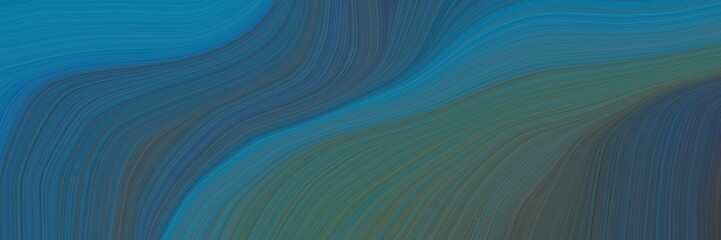 abstract and smooth abstract waves design with teal blue, dim gray and dark cyan color