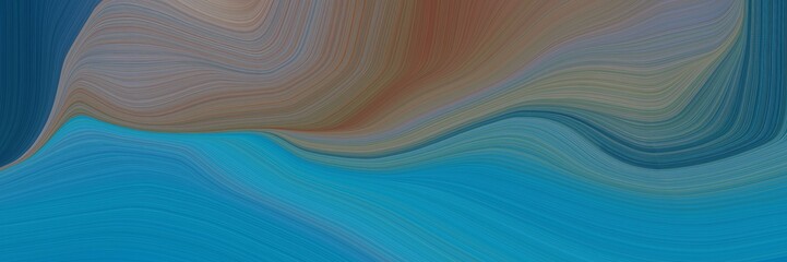 abstract and smooth elegant graphic background with teal blue, dark cyan and old lavender color. elegant curvy swirl waves background illustration