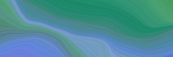 abstract and smooth elegant graphic with waves. modern soft swirl waves background design with teal blue, corn flower blue and steel blue color