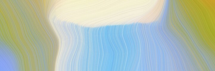 abstract and smooth creative elegant graphic with pastel blue, yellow green and dark khaki color. curvy background illustration